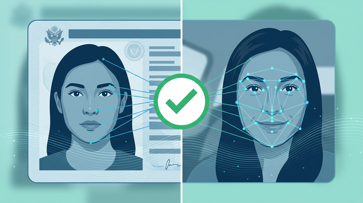 The face on an ID document matched to a selfie